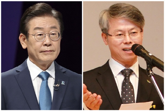 이재명(왼쪽) 더불어민주당 대표와 민형배 무소속 의원. <연합뉴스>